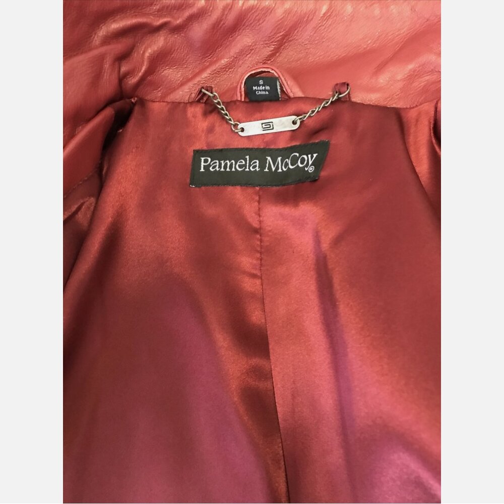 Pamela McCoy Leather Moto Biker Jacket - Picture 5 of 9